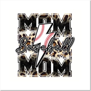 Baseball mom animal bolt Posters and Art